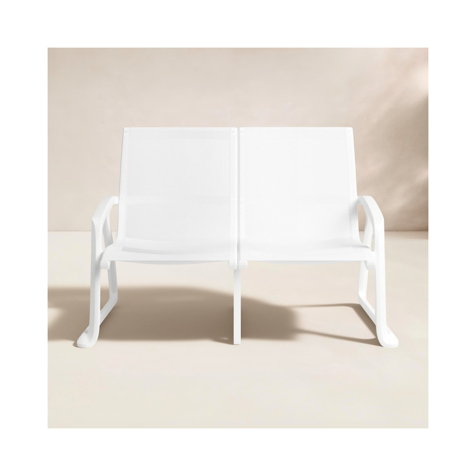 Farrah 53'' Wide Rectangle Loveseat, White