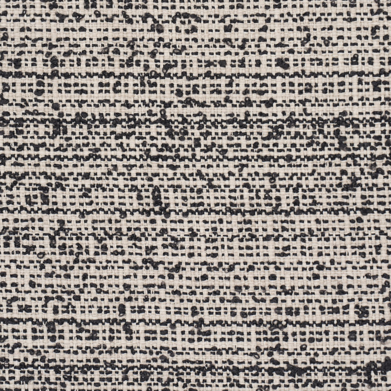 Tissu intérieur / extérieur Sadie, Noir/naturel