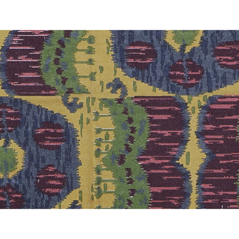 Flatweave Wool Ikat Area Rug in Multi