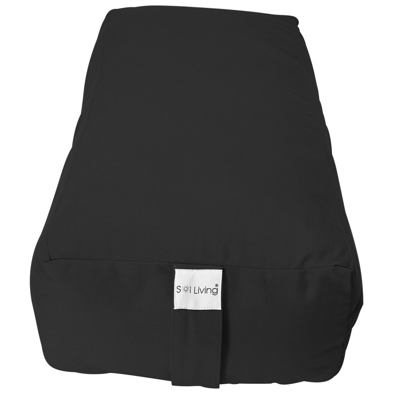 Traversin en coton, Noir, 26 po x 8 po x 5 po
