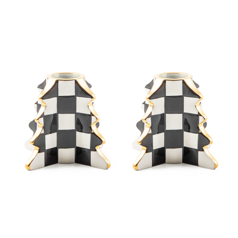 Check Tree Candle Holders