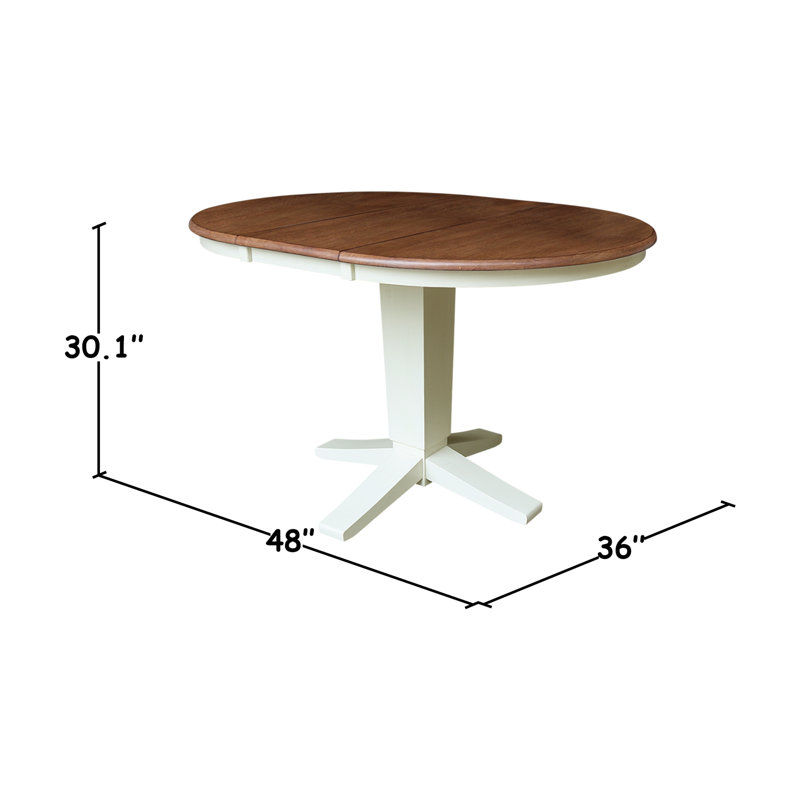 Laurient 36'' L x 48'' W, Hickory, Shell