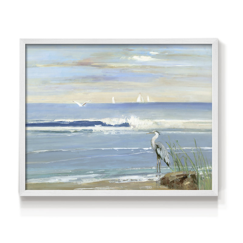 Sunrise Bay - Impression encadrée - Restickable, H 8 po x l 10 po, Blanc