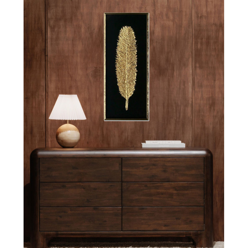 Olga feuille d'or, art mural