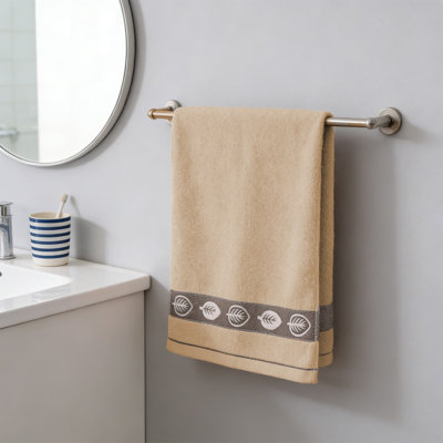 Soft Highly Absorbent Cotton Bath Towel, Lint Free Quick Drying Towel For Bath Spa And Home, 28.7x13.4in Coffee