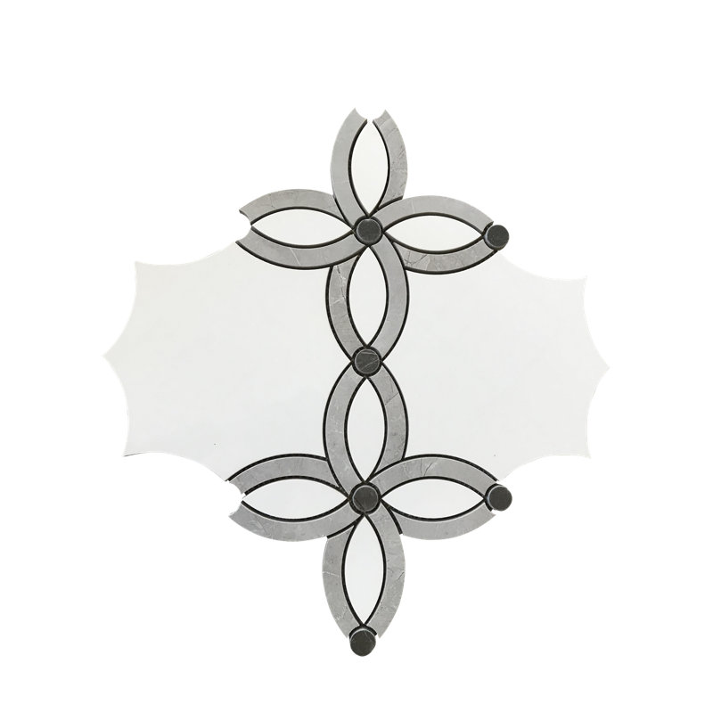 Carreau de mosaïque en porcelaine 12 po x 12 po