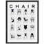 Petit fauteuil Iconic Designs moderne noir et blanc-101376550-101376549