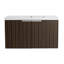 Armoire de salle de bain 36 po avec lavabo en résine, portes à fermeture douce, conception à fixation flottante