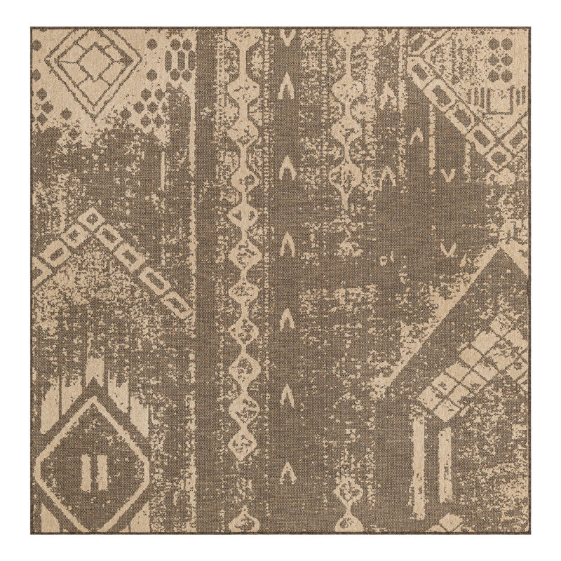 Abstract Indoor Rug, Square 8'