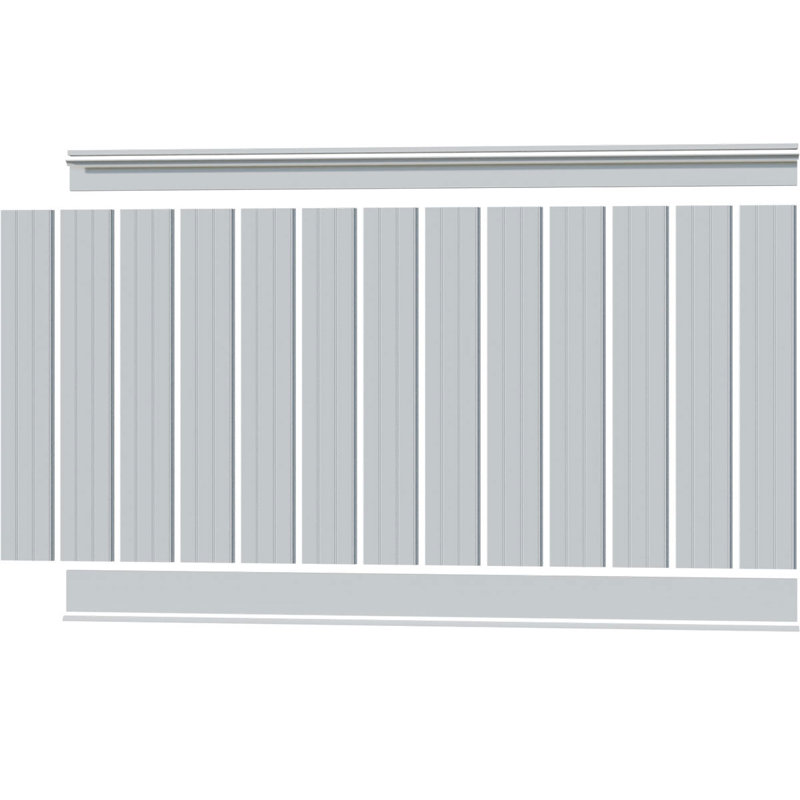 Panneau mural Deluxe en PVC blanc, 56"