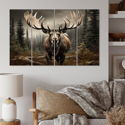" Brown Moose Majestic " 4 - Pieces