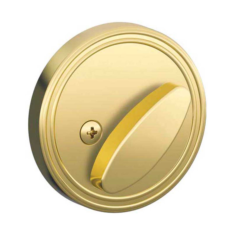 One-Sided Deadbolt Thumbturn, Bright Brass