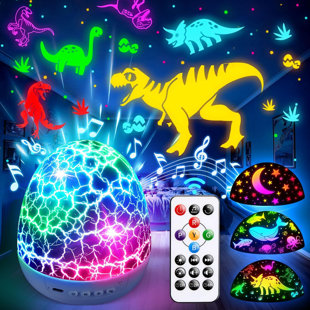 Dinosaur jouets pour enfants 3 à 5 cadeaux de Pâques pour enfants jouets veilleuse projecteur œufs de dinosaures