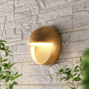 Round / Oval Outdoor Wall Lighting You'll Love