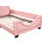 Pink Twin Upholstered Daybed - Generous Space For A Good Night's Rest With Upholstery And Carton Ears Headboard Low Profile Design