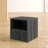 Stackable Side Table with Drawer, Black-1971303236