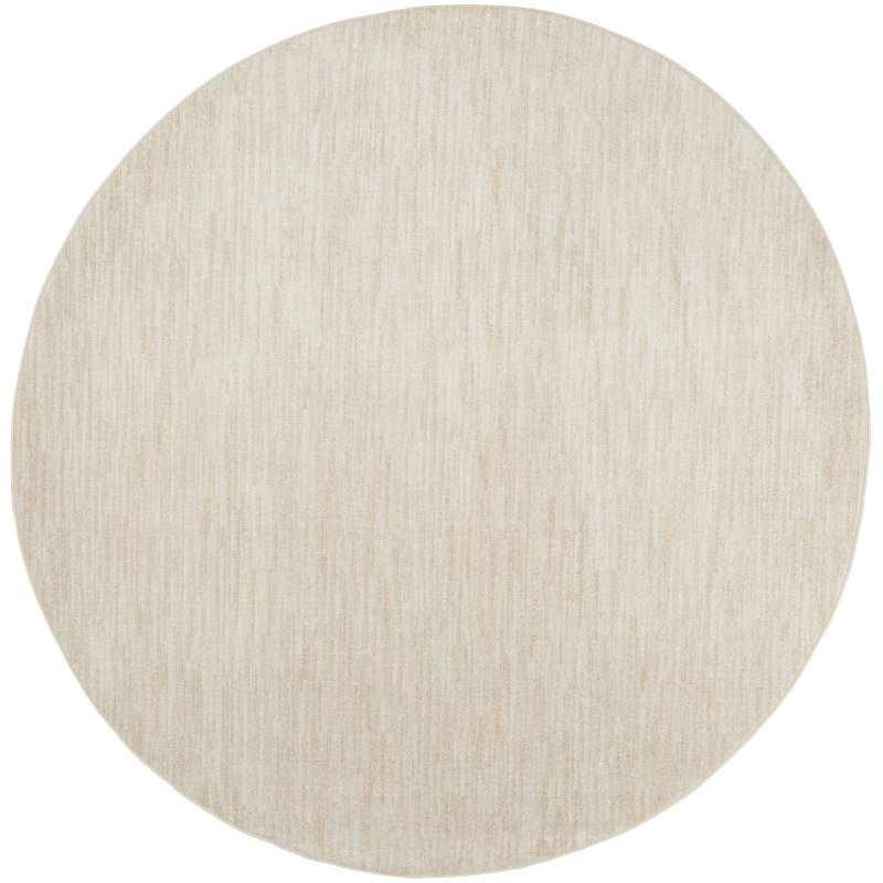 Nourison Essentials Ivory/Beige Indoor/Outdoor Area Rug, Round 10'