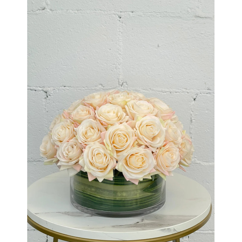 Arrangement d'hortensias dans un vase, Champagne 