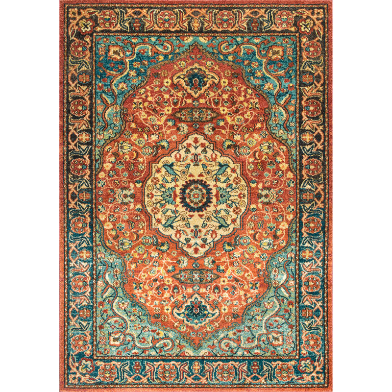 Tapis rouille Shasta Lake, Rectangle 4 pi x 6 pi