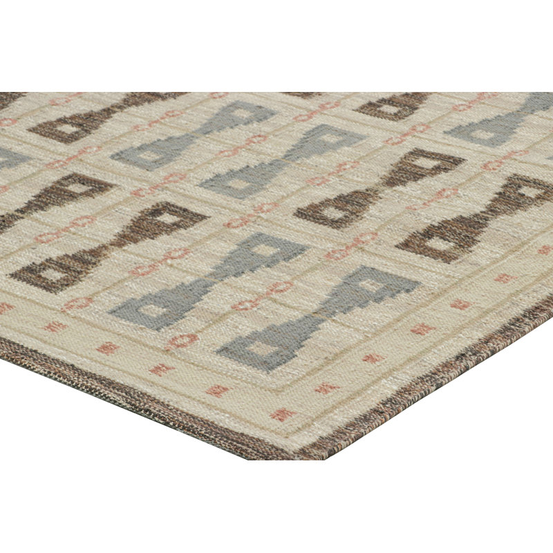 Scandinavian Wool Geometric Area Rug, Rectangle 14' x 20'