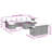 Vidaxl Garden Sofa Set Grey
