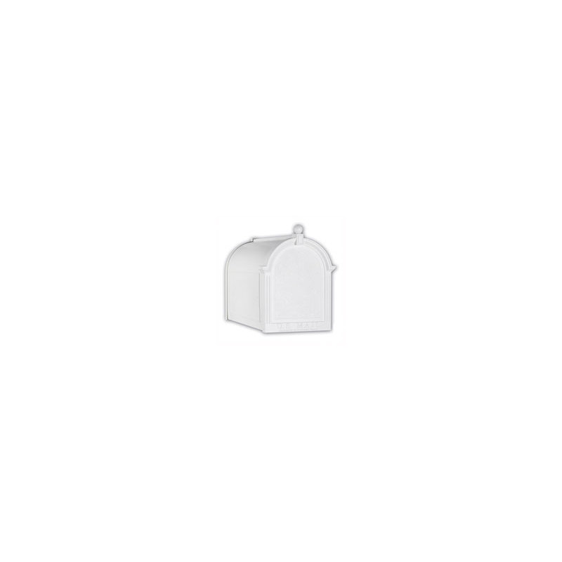 Black Streetside Mailbox, White