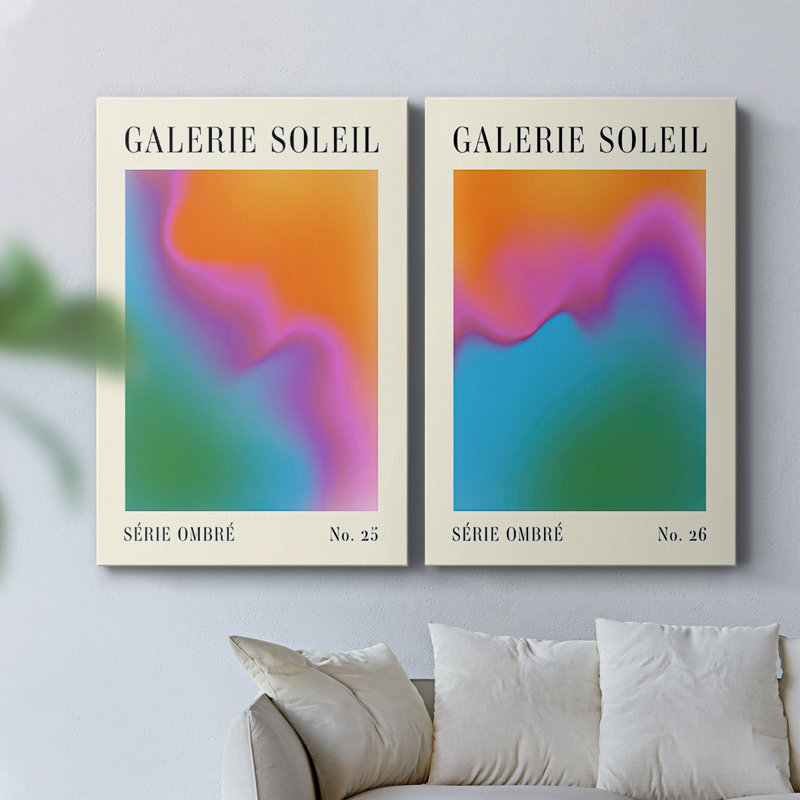 Toile tendue avec châssis Gallerie Gradient I-Premium, H 27 po x l 36 po