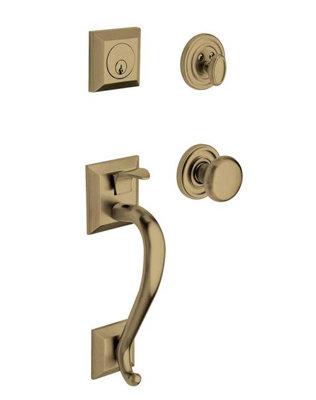Madison Handleset with Single Cylinder Deadbolt (Interior deadbolt and handle sold separately)