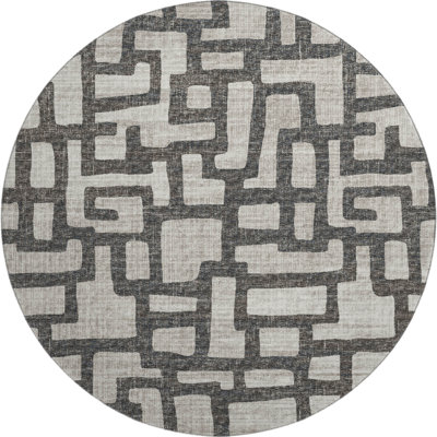 Tapis gris Premium Alliah AMF110 lavable à la machine