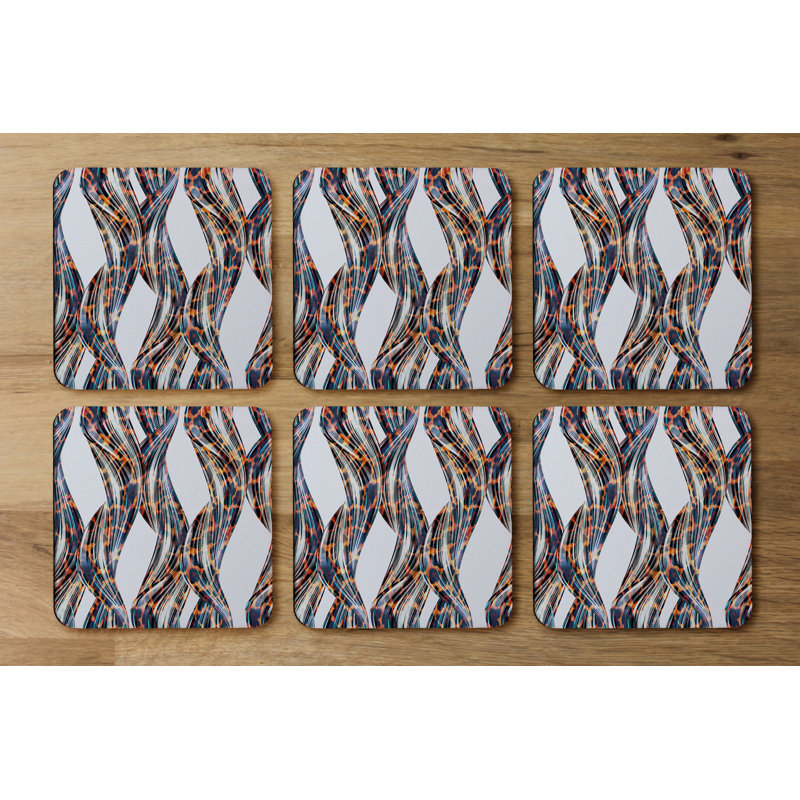 Square 6 Piece Coaster Set