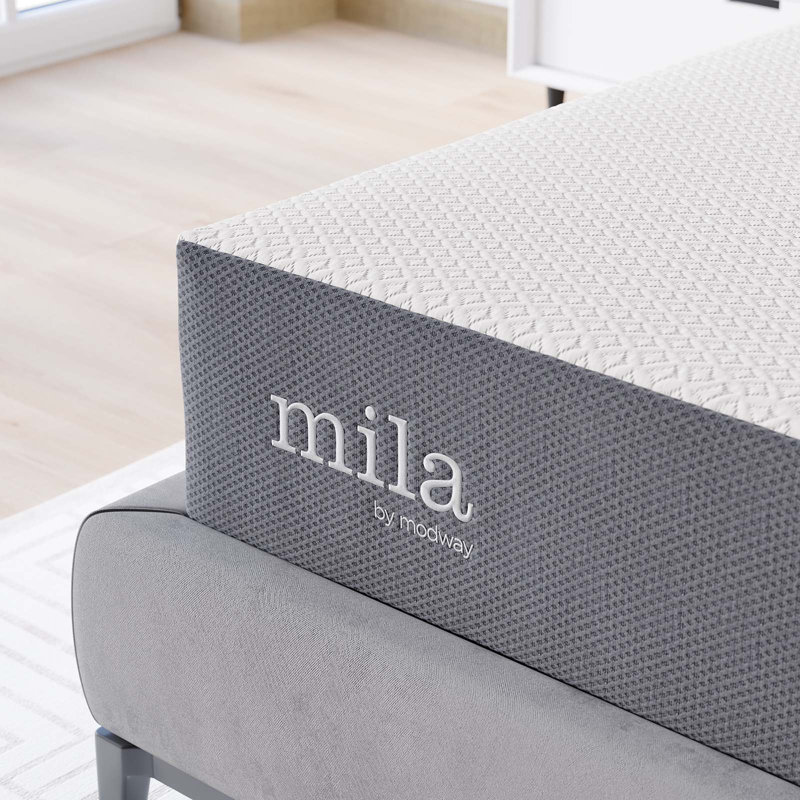Mila 10" King Memory Foam Mattress with Stretch Knit Cover
