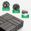 11,61 po x 11,81 po x 0,91 po, 11,61 po x 11,81 po x 9,9 po-124420851