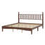 Lit plateforme en bois avec tête de lit en forme de gourde - style rétro + support en lattes de bois-2054540937