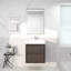 Base de meuble-lavabo mural 24 po Moreno avec plateau en acrylique renforcé Moreno-590151398