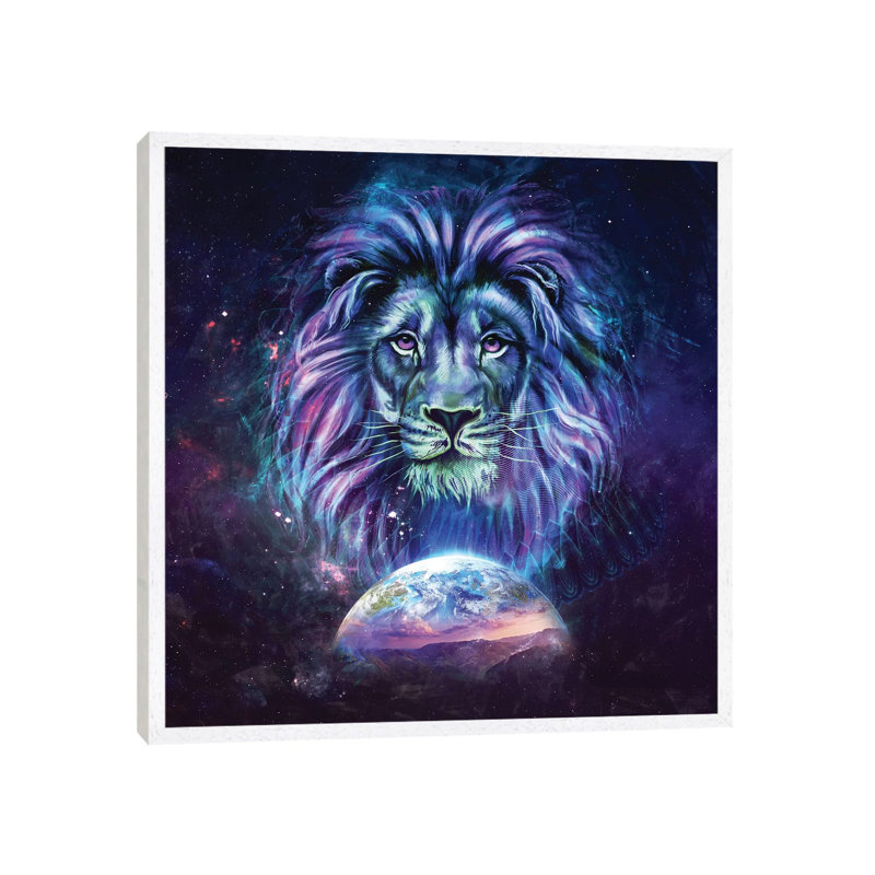 Guardian - Print on Canvas, 93.98 cm H x 93.98 cm W, White Floater Framed