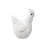 Decorative Ceramic Chicken Figurine with Textured Detailing.-1196156278