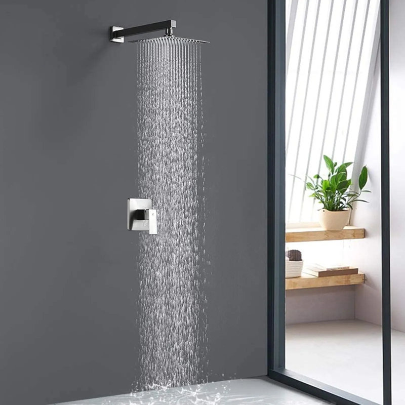 Système de douche complet à pression équilibrée (température et volume) avec valve brute