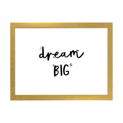 «Dream Big», reproduction d'art textuel