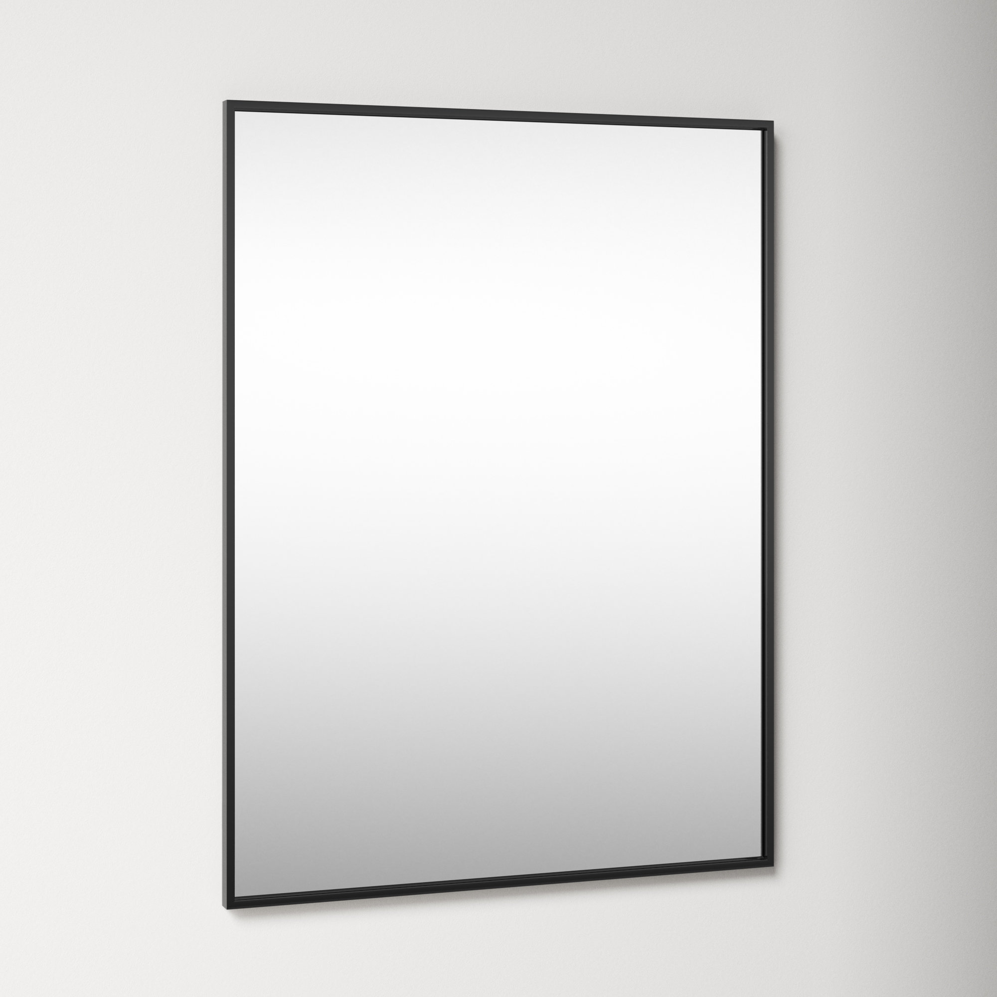 Sabine Metal Rectangle Wall Mirror, Black, 40" x 30"