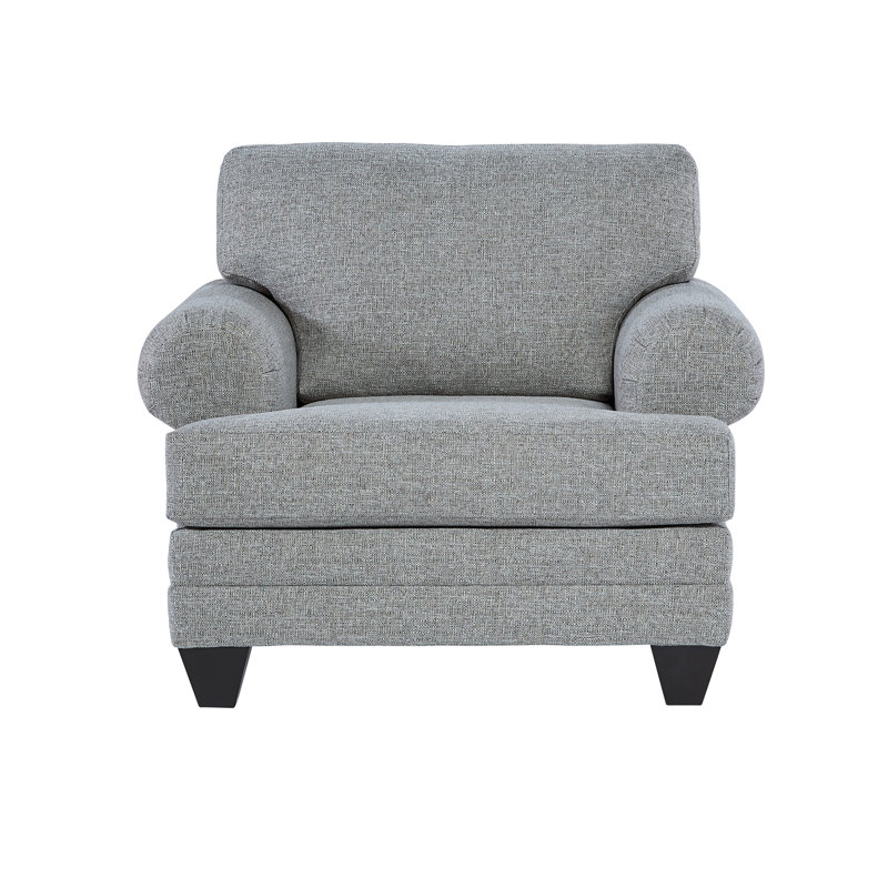 Fauteuil Westham, Mélange de polyester gris clair