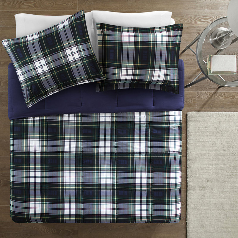 3m Comforter With Microbial Shell, Navy Ultra Soft Mini , Solid Reverse