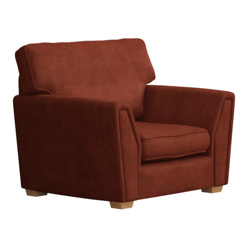 Upholstered Armchair, Olive