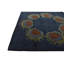 Tapis carré bleu marine Otto