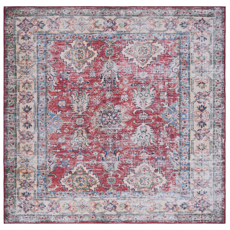 Tucson Performance Machine Washable Oriental Rug, Square 6'