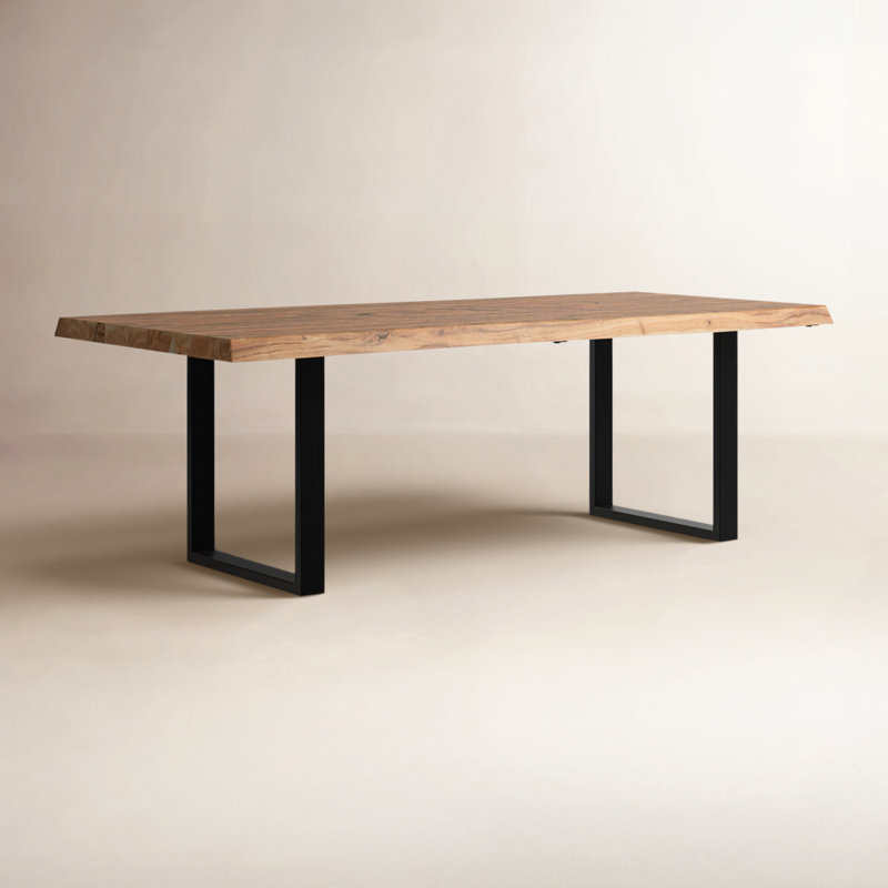 Colin Dining Table, Black, 29.75"H x 116"L x 40"W, Teak