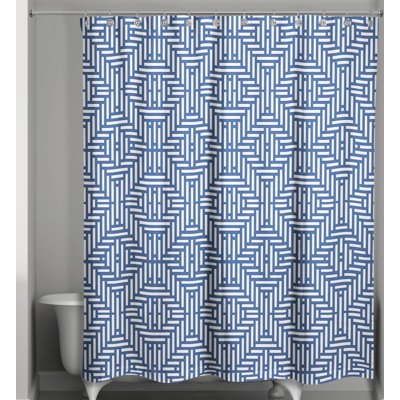 Rideau de douche simple géométrique Travers