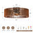 20" Wooden Caged 5-Blade Ceiling Fan with Light