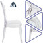 Chaise d'appoint Kennady en transparent