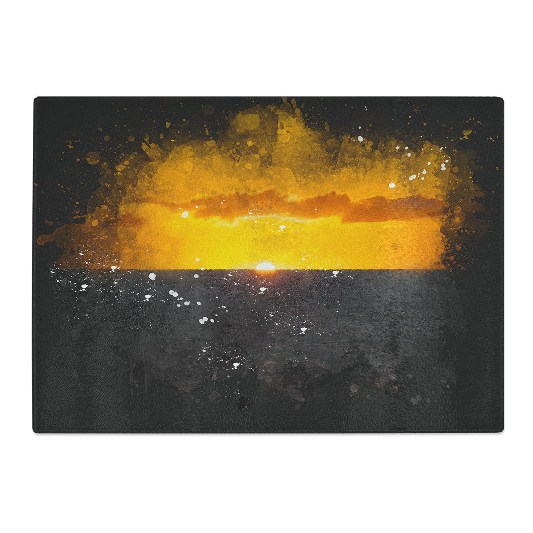 Tempered Glass Goodbye to the Sun Chopping Board
