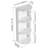 12" Bathroom Wall-Mounted Storage Rack, Float Mounting Design,(KD-Packing)-1991776580